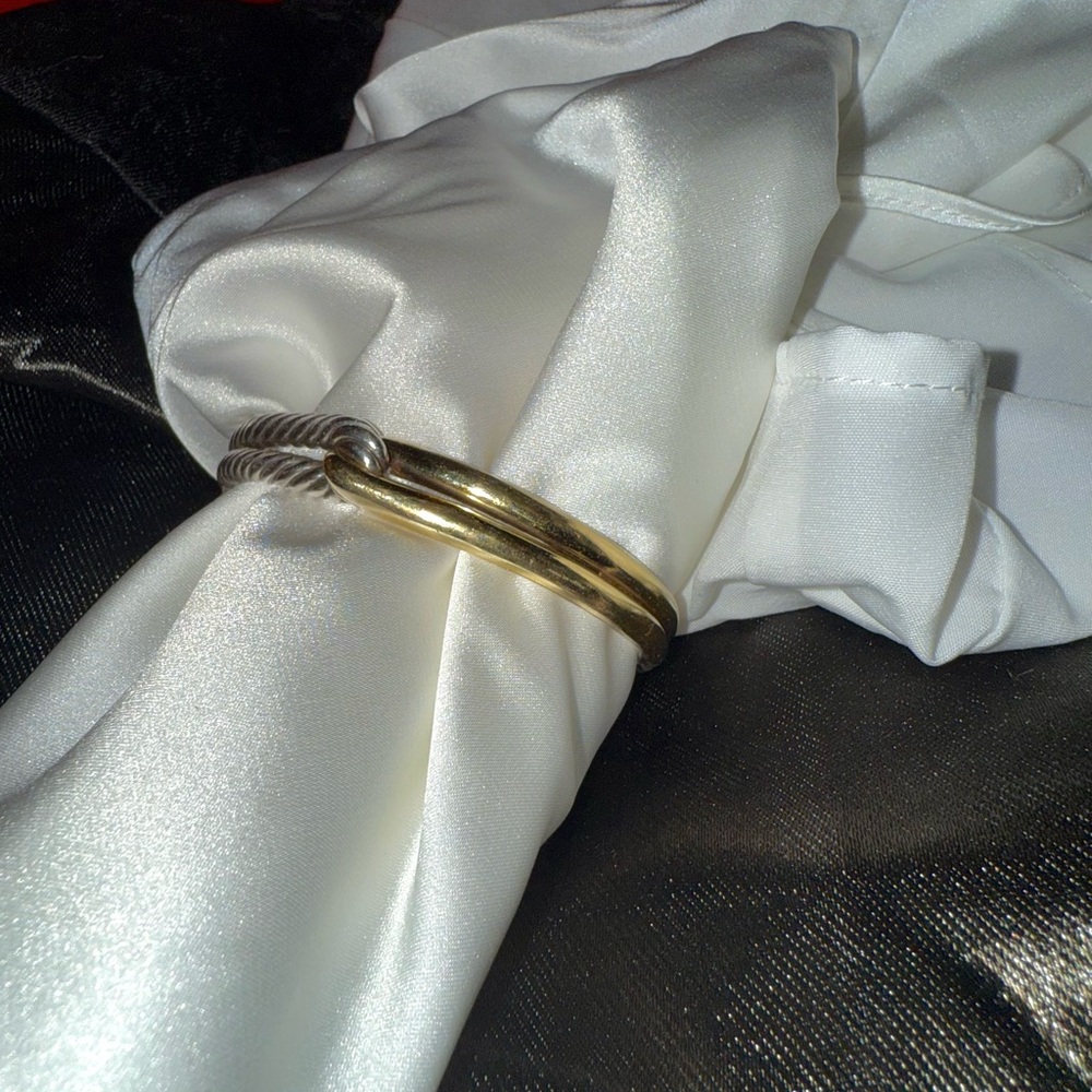 David Yurman Gold and Silver Bracelet